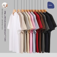 T-shirt personnalisé pour la publicité d'entreprise, en coton 260G, col rond, ample, respirant, manches courtes, pour hommes
