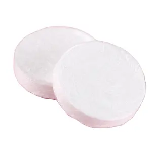 20 pièces/tube emballage 100% mesh spunlace blanc non-tissé serviettes en tissu compressé à forme ronde pièce de monnaie mini tissu magique ou serviettes