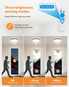 Lámpara de Techo LED Inteligente Moderna con Sensor de Movimiento PIR, Clasificación IP44 y Temperatura de Color Ajustable, Venta al Por Mayor - Product Image 2