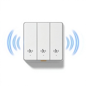 Interruptor de Luz Inteligente com Radar de Botão Montado na Parede, Habilitado para WiFi, Economia de Energia, Controle por Voz, Fio Único (Live/Neutro) 10A 240V - Product Image 1