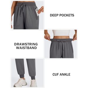 Pantalones Deportivos para Mujer FOXA, Cintura Alta, Largo hasta el Tobillo, con Bolsillos, para Gimnasio, Yoga y Uso Casual - Product Image 5