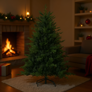 Sapin de Noël artificiel de 1,5 m pour intérieur, matériau durable, base stable, décoration festive pour les fêtes - Product Image 2