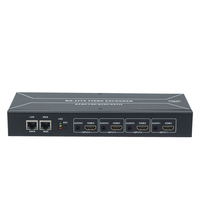 Haiwei-codificador de vídeo H.264 MPEG4, 4 canales, HDMI a IP, compatible con RTMP, RTMP, RTMPS, SRT, para transmisión en vivo IPTV