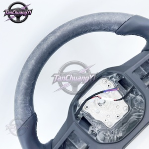 Volante de Fibra de Carbono Negro para Automóvil, Envío Rápido de Fábrica, para Land Rover Range Sport <span class=keywords><strong>sv</strong></span> Discovery 3 - Product Image 2