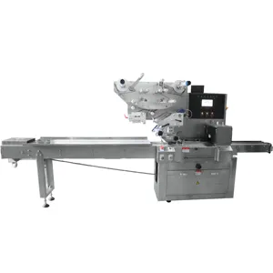 Best Price New Automatic Horizontal Pillow Packaging Flow Wrapper Machine for Candy Cookies for Food Packaging