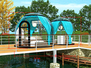 Petite Maison Conteneur de Couchage Maison pour Hôtel Prix Tentes Préfabriquées d'Exposition en Polycarbonate pour l'Extérieur pour Hôtels - Product Image 2