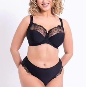 Sujetador de talla grande y conjuntos de bragas con logotipo personalizado para mujer, ropa interior 32-40 F FF G GG H <span class=keywords><strong>HH</strong></span> J <span class=keywords><strong>JJ</strong></span> K, lencería fina Sexy de encaje para mujer - Product Image 1