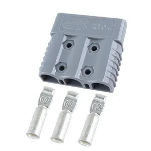 Grijze 175 Ampère 3pin Driepolige Connector 175a Voor DC-DC Oplader & DC-DC Bedrading Heftruck Batterij Connector 600V 50a Anderson Stijl