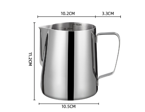 silver color sharp spout 600ml