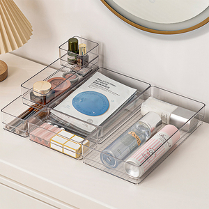 Đa Chức Năng Văn Phòng Văn Phòng Phẩm Nhựa Lưu Trữ Container Ngăn Kéo Lưu Trữ Hộp Nhựa Trang Điểm Rõ Ràng Lưu Trữ Hộp - Product Image 2