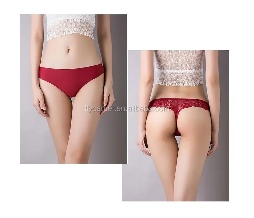 Hot Sexy Women Lace und Coolmax Stoff Low Waist Sexy Höschen Damen Nahtlose Unterwäsche Erotic Panty