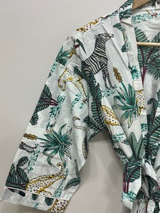 Kimono Largo de Algodón, Talla Única, Holgado y Cómodo para Cualquier Talla, Aproximadamente 50 Pulgadas, Proveedor de la India - Product Image 3