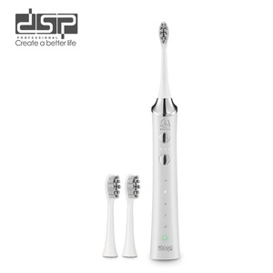 แปรงสีฟันไฟฟ้า Dsp สีขาว ชาร์จซ้ำได้ กันน้ำระดับ IPX7 ชาร์จแบบ Type C สำหรับผู้ใหญ่ ใช้ในบ้าน - Product Image 4