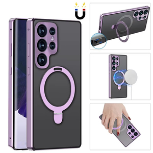 Étui de protection intégrale 360° en métal avec fermeture magnétique pour Samsung S26 S25 S24 S23 Ultra, verre frontal + coque arrière rigide en PC givré - Product Image 6