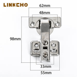 थोक 90 डिग्री हाइड्रोलिक हिंज नरम-समापन स्टेनलेस स्टील निकल प्लेटेड फर्नीचर अलमारी तह कैबिनेट दरवाजा - Product Image 2