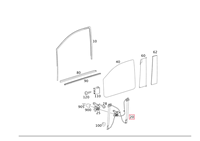 Support de lève-vitre de porte avant droite OE A6397200546, mécanisme de levage à double câble avec rails en acier pour remplacement Mercedes