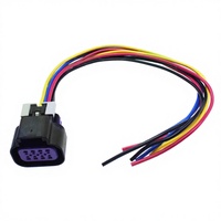 Arnés de Cableado CNCH de 8 Pines, Sensor de Posición del Cuerpo del Acelerador TPS, Conector Adaptador de Conductor de Cobre Puro, Cable de Conexión, Compatible con GM