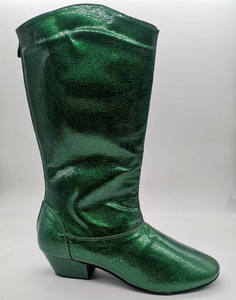 Nouvelles chaussures de danse Salsa Jazz Party Cheerleading talon personnalisé bottes en daim couleur vert bleu marron livraison rapide - Product Image 2