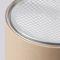 Emballage en tube de papier de qualité alimentaire personnalisé, résistant à l'humidité, avec doublure en aluminium, conteneur cylindrique en carton pour poudre de soja