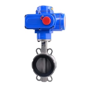 Válvula de Mariposa de Accionamiento Eléctrico Tipo Wafer para Agua a Media Presión, Inoxidable SS304 SS316 CF8 CF8M, Estándar ANSI DIN JIS, Precio de Fábrica - Product Image 1