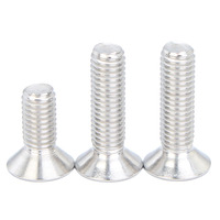 DIN7991 acier inoxydable 304 M5 10mm vis à métaux à tête fraisée plate à empreinte hexagonale