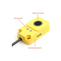 Détecteur de métaux étanche 12V DC avec interrupteur de comptage d'anneau de capteur de proximité inductif