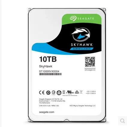 Seagate 10TB SkyHawk ST10000VX0004 SATA 6 Gb/s 256MB 3.5 inç HDD için DVR NVR