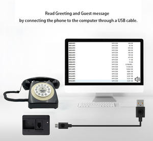 هاتف عتيق قابل للتخصيص كسجل صوتي للضيوف في حفلات الزفاف والمناسبات - Product Image 3