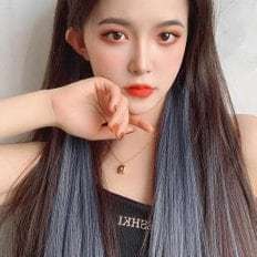 วิกผมสีบริดจ์ของน้องสาวผม6P ชุดแอชเจลสีฟ้าสำหรับคอสเพลย์ผงสีเขียว - Product Image 1