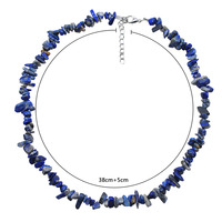 Joyería Boho de Verano para Mujer, Collar Hecho a Mano con Cuentas de Cristal Azul, Collar con Cruz de Turquesa Natural