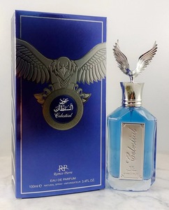 <span class=keywords><strong>Perfume</strong></span> Masculino Premium de Oriente Medio, Tamaño Viaje EDT, Larga Duración, Botella Octogonal de Cristal de Lujo, Tapa con Alas de Águila Doradas y Plateadas - Product Image 2