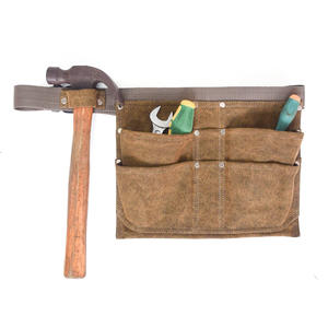 Waxed Canvas Bag <b>Tool</b> <b>Storage</b> Waist Bag <b>Garden</b> Maintenance Installation <b>Tool</b> Organizer Heavy Duty Electrical <b>Tools</b> Bag - Product Image 2