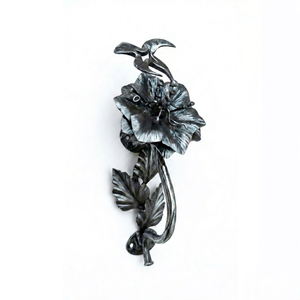 <b>Cast</b> Iron Nature Theme Floral Ornamental Plants Wall Decor Elegant Style Painted Finish Fence Accessories - Product Image 1