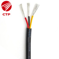 Gummiummanteltes PVC-Verdrahtetes Kupferleiterkabel Flaches Mehradriges Elektrokabel 300/500V für Computernutzung