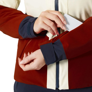 Logo personnalisé <span class=keywords><strong>tendance</strong></span> <span class=keywords><strong>veste</strong></span> d'hiver patchwork zippée pour femmes coupe-vent <span class=keywords><strong>veste</strong></span> <span class=keywords><strong>de</strong></span> <span class=keywords><strong>ski</strong></span> confortable et chaude pour femmes - Product Image 6