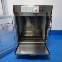 Jaula de Oxígeno Veterinaria con Puertas de Bloqueo Automático y Calefacción de Temperatura Constante en Acero Inoxidable para Clínicas Veterinarias