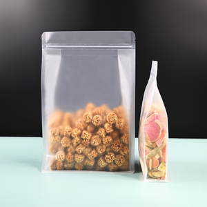 Rõ ràng hạt mờ Snack đáy phẳng bao bì túi <span class=keywords><strong>ziplock</strong></span> tự niêm phong hộp đáy túi Hạt kín - Product Image 1