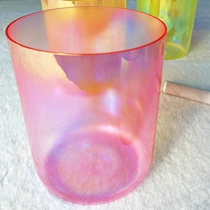 Compre al por mayor Crystal Soul Sound Singing Bowl Heart Chakra Set Colored - Product Image 4