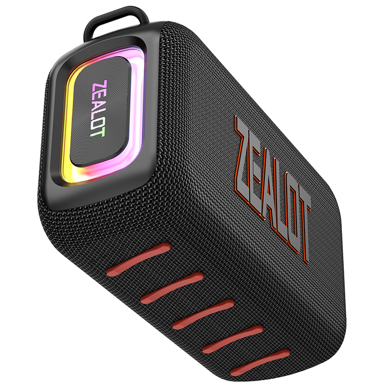 Zealot S85便携式户外发光二极管RGB灯无线扬声器防水50w卡拉ok