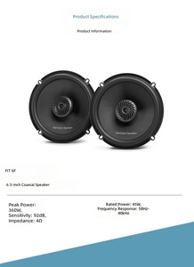 Altavoces Coaxiales Universales <span class=keywords><strong>Harman</strong></span> de 6.5 Pulgadas, Instalación No Destructiva, Audio <span class=keywords><strong>para</strong></span> Automóvil, <span class=keywords><strong>para</strong></span> Puertas Traseras de Vehículos - Product Image 5