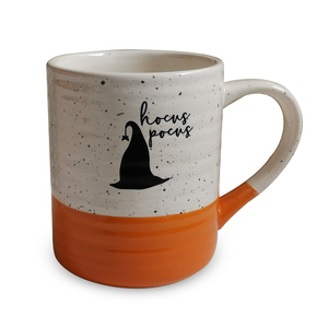 <span class=keywords><strong>Taza</strong></span> de té de cerámica de <span class=keywords><strong>Halloween</strong></span> Diseño de sombrero de bruja Tazas de bebida de gres blanco y naranja Tazas de café de cerámica personalizadas - Product Image 1