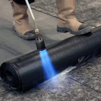 4mm Feuerfeste SBS-modifizierte Bitumen-Folien-Dachabdichtungsmembran, Anbrühbarer Asphalt-Unterbodenschutz, Dachabdichtungsmembran