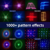 Lumière de scène LED laser 5D animée, éclairage DJ disco, activée par le son, DMX512, alliage d'aluminium, RGB, Halloween, Noël, fête, mariage