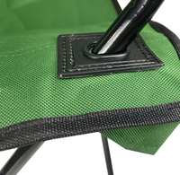 Chaise pliante de pêche et de pique-nique personnalisable avec logo, en tissu Oxford durable, portable, en métal, pour l'extérieur et le camping, vente en gros
