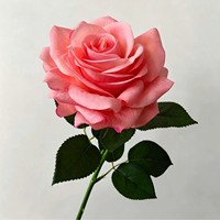 Rose Artificielle Premium Hydratante Effet Soie Cœur d'Océan pour Arrangement Floral de Table de Pâques et Décoration Intérieure