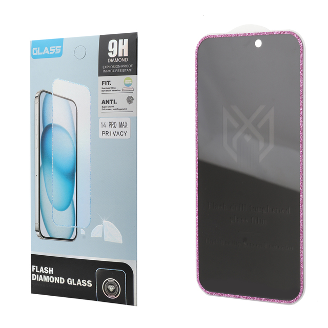 Best Sell 0.33MM Glitter Smooth Screen Protector OEM Anti-peeping Full Screen Cover Glass Film for iphone 16e Micas Para Celular
