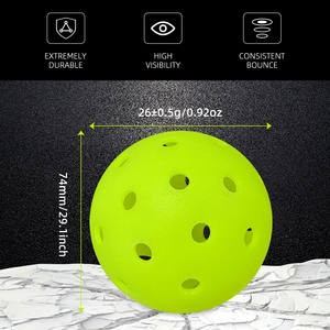 อุปกรณ์พิเคิลบอล<span class=keywords><strong>40</strong></span>รูสำหรับกลางแจ้ง6แพ็ควัสดุพีอีแบบหมุนทนทานต่อการตีกลับสูง - Product Image 6