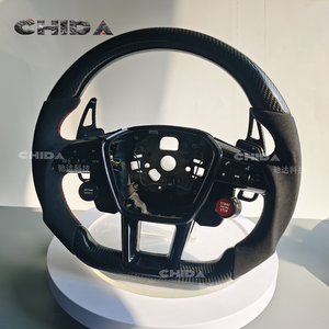 พวงมาลัยคาร์บอนไฟเบอร์เหมาะสำหรับ audis A3 S3 S4 S5 S6 R8 A7 <span class=keywords><strong>Q3</strong></span> Q7 A6L B8 B9 A7L A8 RS6 Q5 RS7 TT A4 A5 C7 <span class=keywords><strong>RS</strong></span> Q6 - Product Image 6