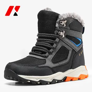 Wholesale Boys Winter Fur Warm Snow Boots Non-Slip Comfort Kids Shoes Waterproof Boots For Children