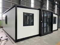 Maison conteneur extensible de 20 pieds facile à installer avec chambre à coucher, maison préfabriquée moderne